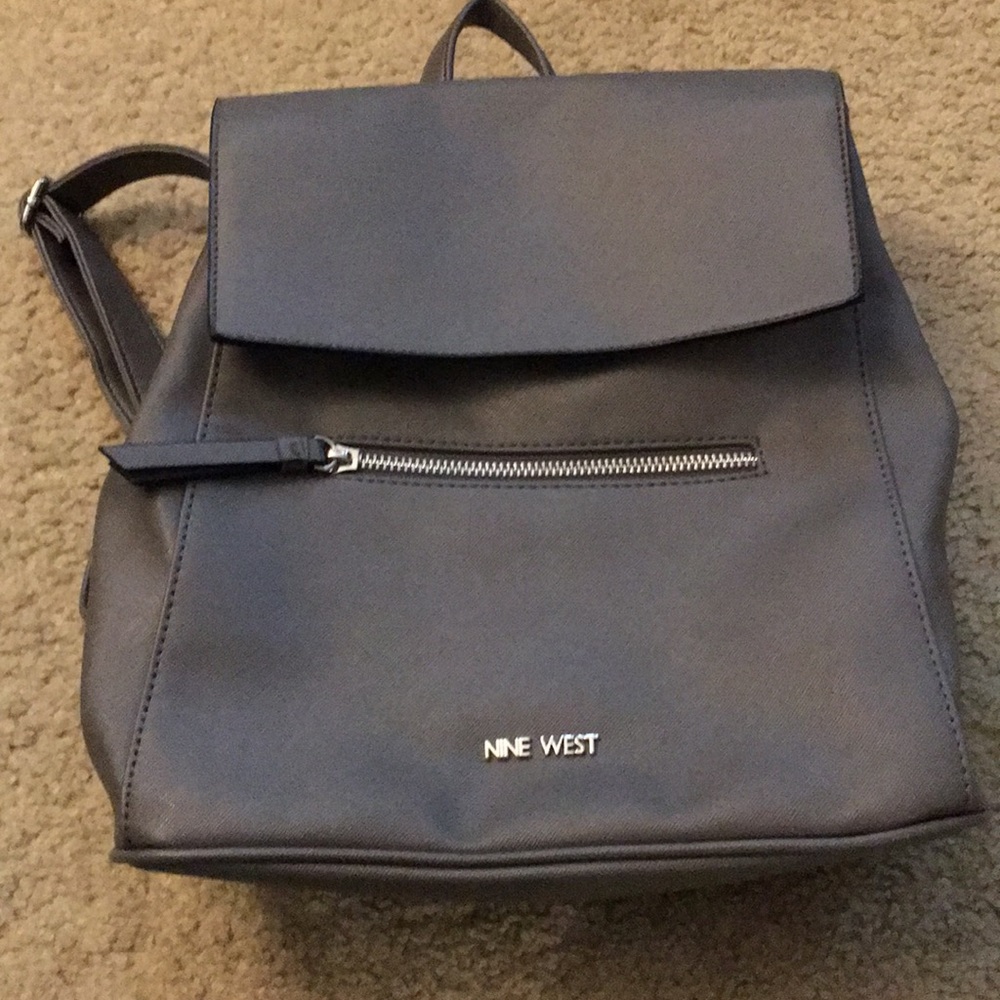 Grey Nine West mini backpack